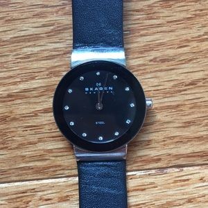 Skagen Genuine Leather Watch